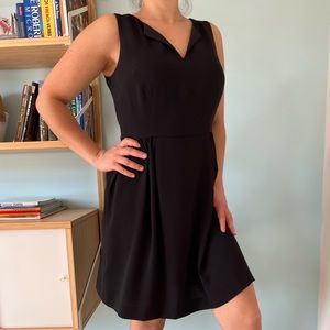 Loft Black Chiffon Dress
